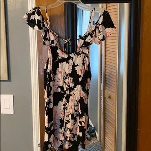 Cold shoulder romper